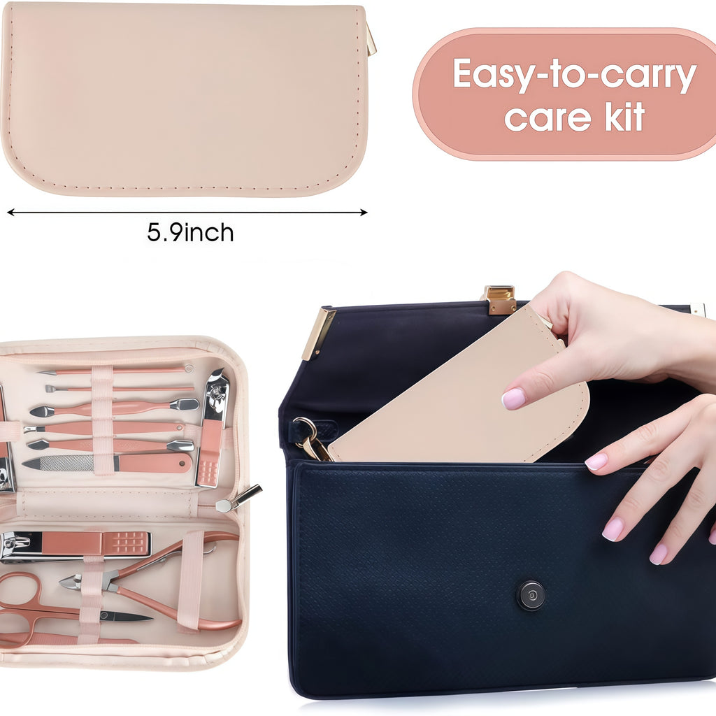 Nail Clippers and Beauty Tool Portable Set Manicure Set 12 in 1